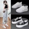Zapatos Blancos de Estudiante para Mujer Nuevos Zapatos de Mujer de Suela Gruesa Primavera y Otoño Deportes Verano Versátil 2024 Primavera y Verano Casual Zapatos Populares