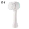 Cepillo facial de silicona de doble cara premium para eliminar puntos negros, cepillo facial de poros con cerdas suaves, cepillo de masaje