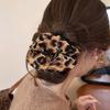 Luxo Leve Retrô Leopardo Anel de Cabelo Intestino Grosso Laço de Cabelo Elegante da Moda Corda de Cabelo de Alta Elasticidade Corda Simples Elegante para Rabo de Cavalo