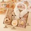 Bufanda Cálida de Capibara para Niños Otoño e Invierno Caja de Regalo Set Regalo de Cumpleaños para Niñas Navidad Souvenir Práctico