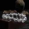 Pulseira Himalaia de Cristal Branco Natural, Pulseira de Cristal de Energia Sete Cores, Joia de Cristal para Oração e Feita à Mão