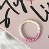 Cuerda de Teléfono de Dos Colores de Gama Alta para el Cabello Diadema para el Cabello Banda de Goma Elástica Alta Nueva para Mujer No Daña el Cabello Goma para el Cabello