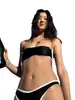 Traje de Baño Femenino de Dos Piezas de Nueva Moda 2026, Bikini Sencillo de Tirantes Finos con Tangas, Ropa de Baño Sexy de Chica Popular Europea y Americana