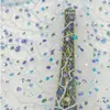 Tecido Bordado com Vinhas de Lantejoulas Multicor, Lindo Tecido Bordado Clássico Hanfu Cheongsam