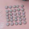 Girassol Diamante Redondo Prato de Flor Fivela de Diamante Laço Feito à Mão DIY Material para Acessórios de Cabelo Acessórios para Miçangas Flor de Camada Dupla Strass