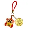 Chaveiro de Ouro Puro 999, Pingente para Bolsa, Chaveiro Dourado para Presente, Enfeite para Pendurar no Carro, Venda por Atacado de Fábrica, Pedido Mínimo Uma Peça
