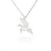 Nuevo Collar Geométrico Hueco de Animales de Acero Inoxidable Moda Personalidad Colgante Simple Joyería de Comercio Exterior Cadena para Clavícula Nicho