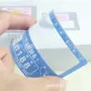 Novo Modelo Lançado Régua de Cartão Portátil Transparente de PVC Personalizada com Escala Lupa 3 Vezes para Cartão de Visita