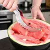 Ferramenta multifuncional para cortar melancia para uso doméstico, fatiador rápido de frutas, ferramenta de fatiar frutas de aço inoxidável