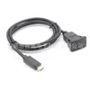 Cabo de Painel Tipo-C Macho para Fêmea Cabo de Extensão para Celular Computador Equipamento Digital À Prova d'Água Cabo de Conexão Fixa