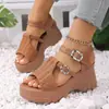 Sandalias Deportivas Talla Grande para Mujer Verano 2025 Nuevo Estilo de Moda Zapatos Casuales de Playa con Suela Suave para Mujer