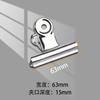 Clip redondo de acero inoxidable, clip fuerte multitalla con forma de montaña, clip metálico de cola de milano, tarjetero, papelería