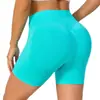 Shorts Aliexpress Transfronteiriços Tk Europeus e Americanos Calças de Yoga de Cintura Alta Femininas Pêssego Manga Curta Esportes Fitness Secagem Rápida Levanta Bumbum