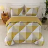 Juego de funda de edredón y fundas de almohada de tres piezas estilo hogar moderno para comercio exterior transfronterizo, juego de ropa de cama para camas individuales y dobles