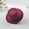 Pano de escova DIY chapéu em branco pequeno chapéu acessórios de cabelo presilha de cabelo brinquedo de animal de estimação boné presilha de cabelo para mão 13,5cm
