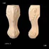 Patas de Muebles de Madera Maciza Patas de Gabinete Estilo Europeo Patas de Flor de Rosa Patas de Mesa Talladas en Madera Patas de Mueble de TV Patas de Gabinete de Baño Talladas Patas de Madera