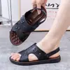 Sandálias Masculinas de Verão Drop Shipping Ventiladas Antiderrapantes Sandálias de Açúcar Masculinas Adultas Borracha Vietnamita