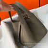 Procesando Cesta de Verduras de Estilo Nuevo Personalizado Bolso Balde de Cuero Patrón Lichi Capa Superior Piel de Vaca Simple Versátil Bolso de Mano para Mujer
