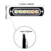 Luces laterales para camión directas de fábrica luces laterales para camión de 6 LED luces laterales para camioneta montacargas luces intermitentes 6 luces luces de advertencia luces de señalización