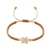 Pulseira de Tartaruga Cravejada com Diamantes Europeia e Americana Transfronteiriça Mais Vendida Joia de Corda de Mão Tecida à Mão Estilo Coreano Simples e Fashion para Mulheres