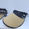 2026 Nuevo Sombrero de Sol para Mujer Verano Sombrero con Visera Anti-UV Tejido de Paja Ala Ancha Parte Superior Abierta Plegable Sombrero de Sol