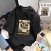 Direto da fábrica verão manga curta branca feminina camiseta solta estampada personalidade base shirt desenho animado coreana solta masculina t