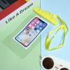 Clip de color bolsa impermeable para teléfono móvil de PVC transparente transparente de alta definición con clip de sellado para colgar en el cuello deportes acuáticos más LOGOTIPO