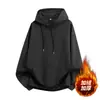 Sudadera con capucha de estilo casual para hombre Enbu, nuevo modelo de otoño e invierno, corte holgado, versátil, simple sudadera casual