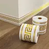 Venta al por mayor transfronteriza Azulejo de imitación Mármol Línea de zócalo autoadhesiva Pegatinas decorativas de pared Protección de bordes Pegatinas para esquinas de zócalo
