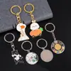 ¡Guau! Llavero de Metal Esmaltado Pintado de Dibujos Animados Accesorios Personalizados Aleación de Zinc Artesanía de Pegamento Souvenir Colgante Pequeño