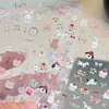 Adesivos de Arte para Unhas Cartoon Fofo para Meninas Bolo de Maçã Gato Animal Cachorro Unhas DIY Ankora Vermelho
