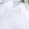 Tela de Encaje de Malla Blanca Cortina Tela de Fondo para Fotos de Boda Mesa de Comedor Vestido Ropa