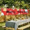 Decoração de Banner de Natal Transfronteiriça Cenário de Montagem Banner de Tecido Pendurado Parede de Fundo Banner Colorido Personalização