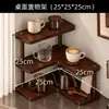 Estante de almacenamiento de esquina estante de esquina de escritorio para mesa de comedor en casa encimera tazas tazas de café estante de almacenamiento multicapa