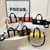 Nova Bolsa Transversal de Ombro Feminina Bolsa de Mão Ins Casual Popular Tecido de Nylon Estilo Coreano Bolsa Cilindro para Mulheres 2024