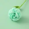 Nova flor de lã rosa creme Ramo finalizado cor de macaron rosa cor pequena fresca cheia de vitalidade