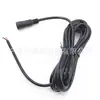 Conector DC macho e fêmea à prova d'água preto 5521, conector DC à prova d'água 5525dc