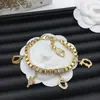 Pulsera Clásica Cd Best-Selling Transfronteriza Dior/Dior para Mujer, Pulsera Cd de Latón Retro de Lujo Ligero Incrustada con Diamantes, Envío Directo de Una Pieza