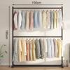 Tendedero Simple Barra para Ropa Doméstica Colgador Plegable de Pie Plegable Balcón Tendedero Doméstico Dormitorio