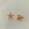 Insígnia de estrela de cinco pontas 2 cm 1,6 cm dourada estrela de cinco pontas tridimensional estrela de cinco pontas vermelha estrela de cinco pontas prateada