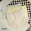 2025 Nova Roupa Íntima Feminina de Cintura Média Fofa Calcinhas Femininas Sem Costura Levantamento de Quadril 3D Cor Sólida Roupa Íntima de Nuvem em Estoque