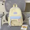 Bolsa Ita Amarela e Azul Claro Estilo Girly Bidimensional Fresca de Verão, Estilo Doce Coreano, Perfeita para Amigas Saírem