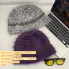 TUshu/Ten un Otoño e Invierno a la Moda ~ Gorro de Pescador de Punto de Color Mezclado Niños Han ins Nicho Retro Sombrero de Lana