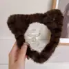 Diadema de peluche de dibujos animados linda y adorable para niñas, diseñada para lavarse la cara, evitar que el cabello se resbale y perfecta para tomar fotografías