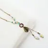 Suéter de mariposa estilo largo estilo antiguo chino retro nuevo estilo estilo étnico collar cuerda trenzada tejida a mano ajustable