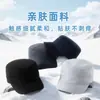 Nuevo Gorro de Lana de Invierno con Forro de Felpa, Gorro Grueso de Copa Plana para Hombre, Parte Trasera Cerrada, Adecuado para Personas de Mediana Edad y Mayores, Gorro Cálido Casual para Exteriores