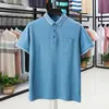 Camisa Polo de Gama Alta Camiseta de Manga Corta para Hombre Verano 2024 Nueva Llegada Casual de Negocios Camiseta Estilo Papá Tendencia