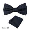 Corbata Vintage para Hombre de Negocios Pañuelo de Bolsillo Traje Camisa de Vestir Lazo Cuello Poliéster Patrón Roto Lazo