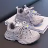 Tênis Daddy para Meninas 2026 Primavera/Verão Novo Malha Respirável Moda Infantil Meninas Bonito Antiderrapante Solado Macio Tênis Esportivo