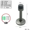 Tapón de Puerta Silencioso de Aleación de Zinc, Tapón de Puerta Anticolisión de Goma para Dormitorio y Baño, Versión Engrosada y Extendida, Bloqueador de Puerta con Amortiguación, En Stock